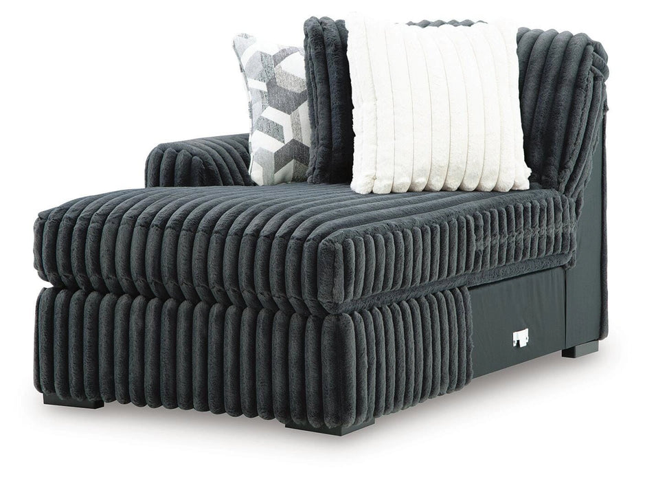 Midnight-Madness Sectional with Chaise