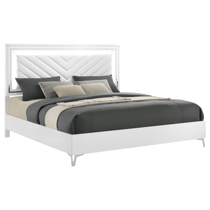 Cassia Panel Bed with LED Lighting