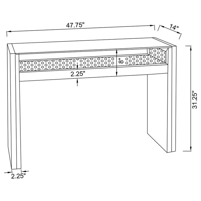Edna Console Table with LED Lighting