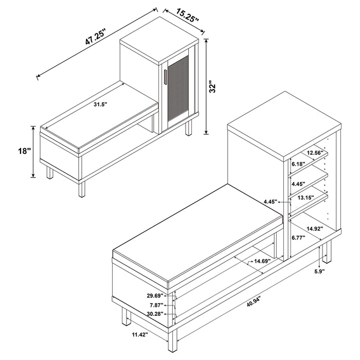 Teller Storage Bench