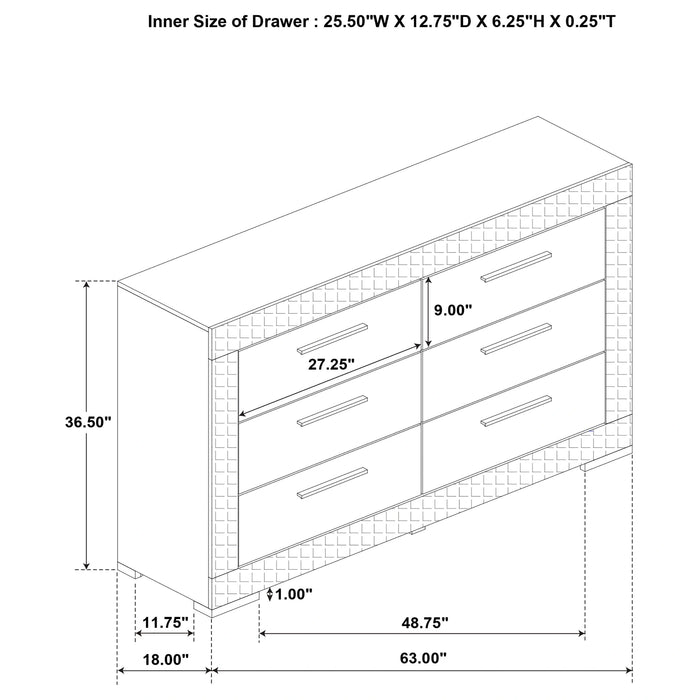 Ives 5 Pc Bedroom Set