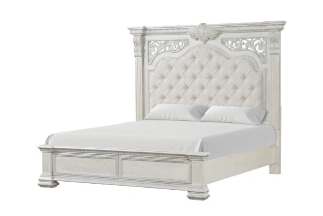 Promenade Bed Dark Brown & White