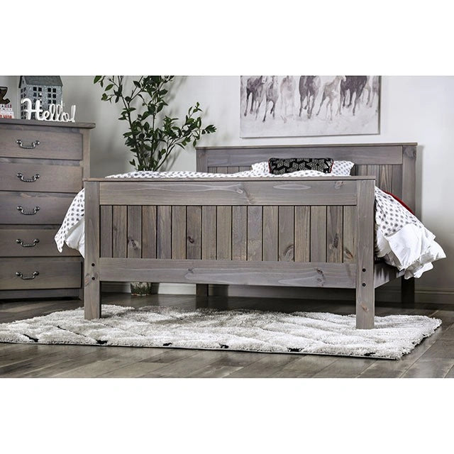 Rockwall Bed Grey & White