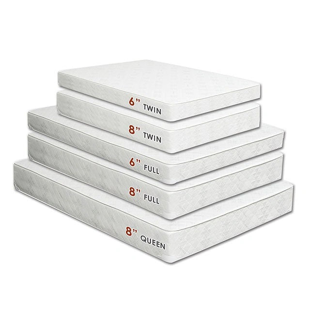 Daisy White 6" Bunkie Board Combo Mattress
