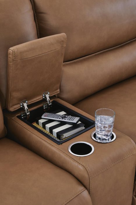 DeepWakes Reclining Sectional with Storage Console
