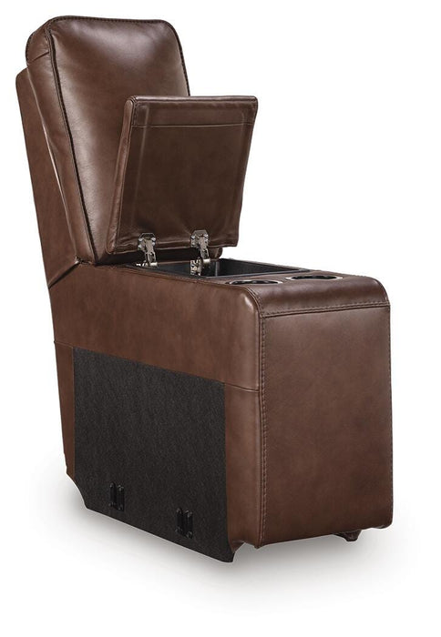DeepWakes Reclining Sectional with Storage Console