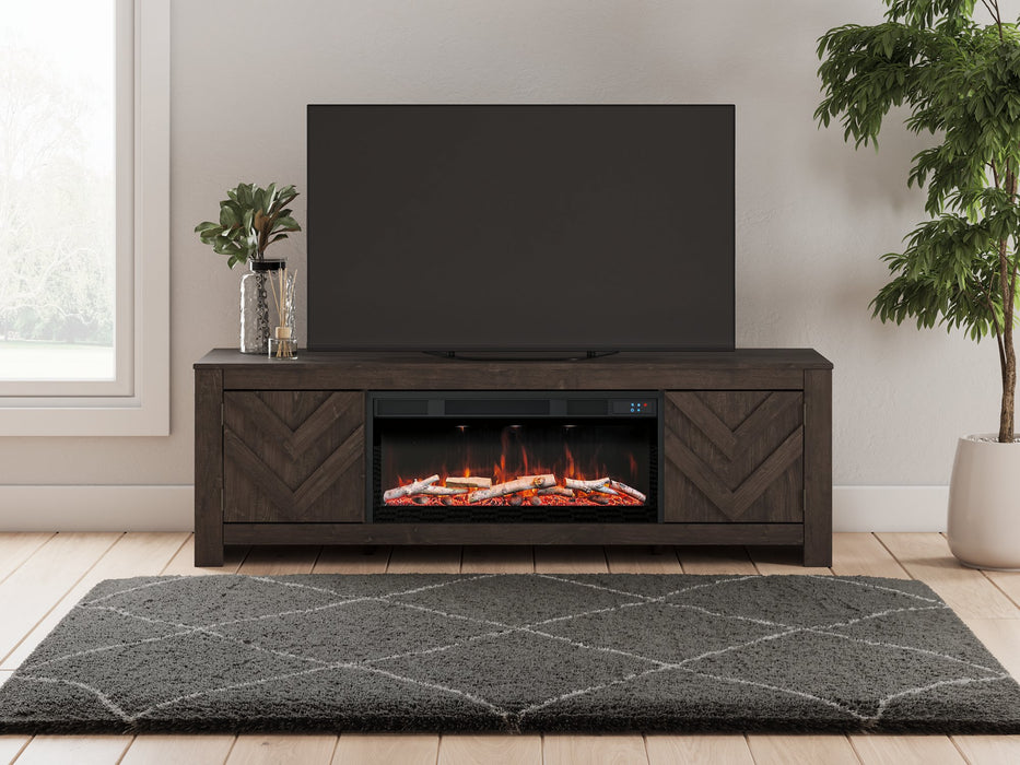 Cayboni 71" TV Stand with Electric Fireplace
