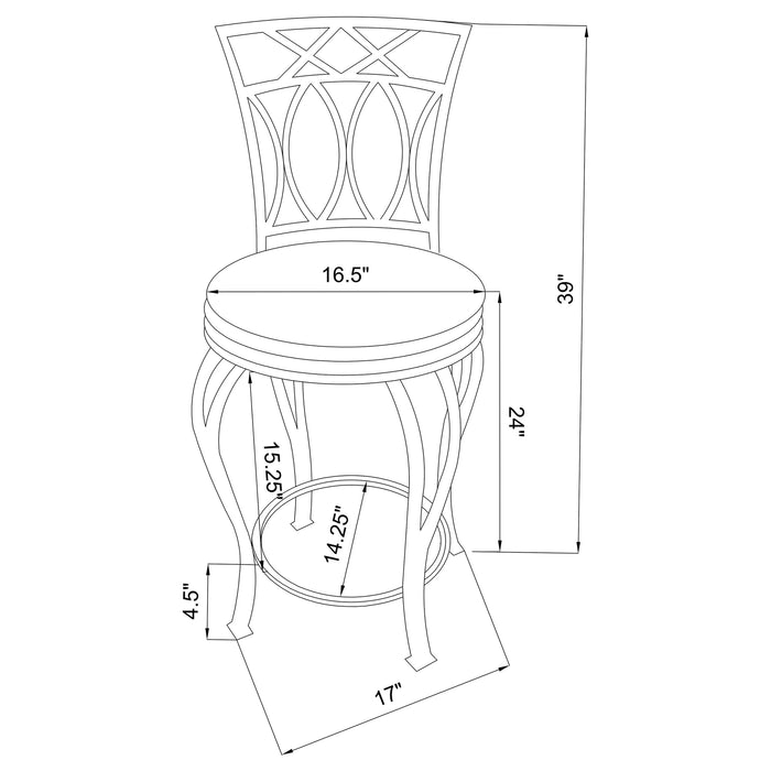 Adamsville Swivel Counter Chair