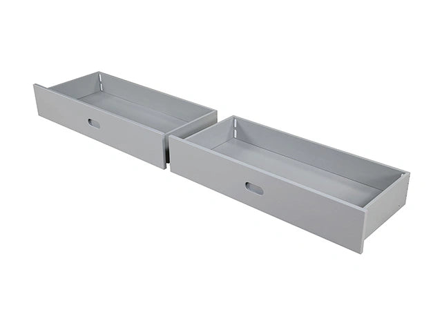 Emilee Twin/Full Bunk Bed White, Grey, Espresso, & Black