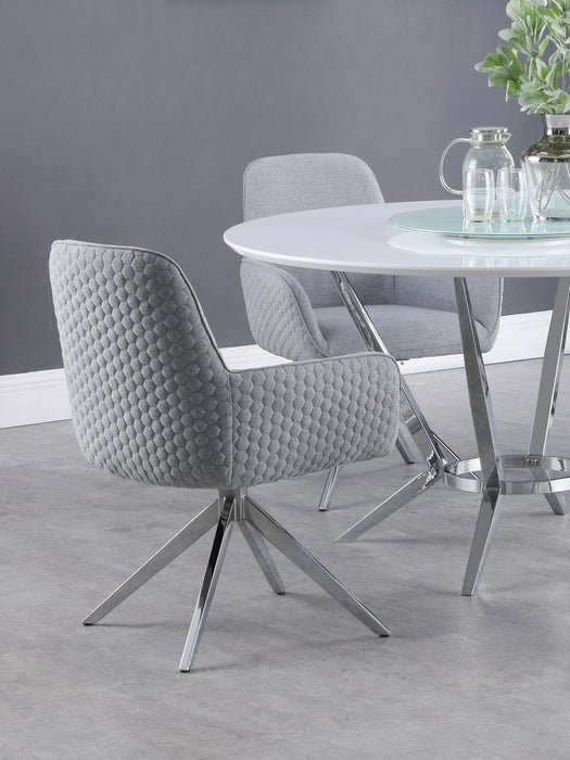 Abby Swivel Dining Arm Chair