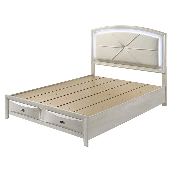 EK Bed w/Storage & LED
