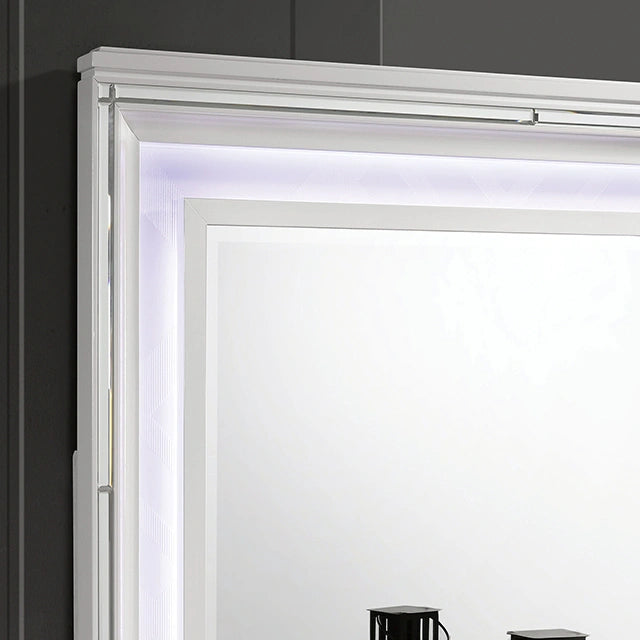 Emmeline Bed Silver & White