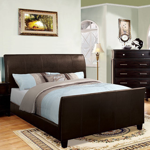 Maynard Bed Espresso & White