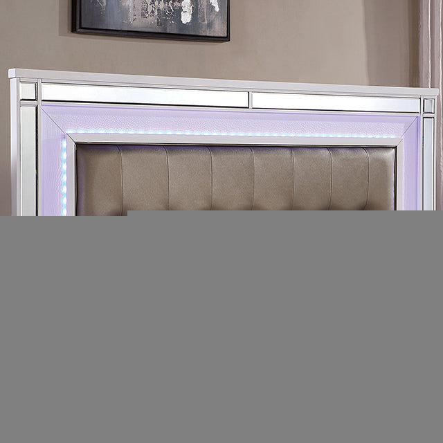 Brachium Queen Bedroom Set Silver