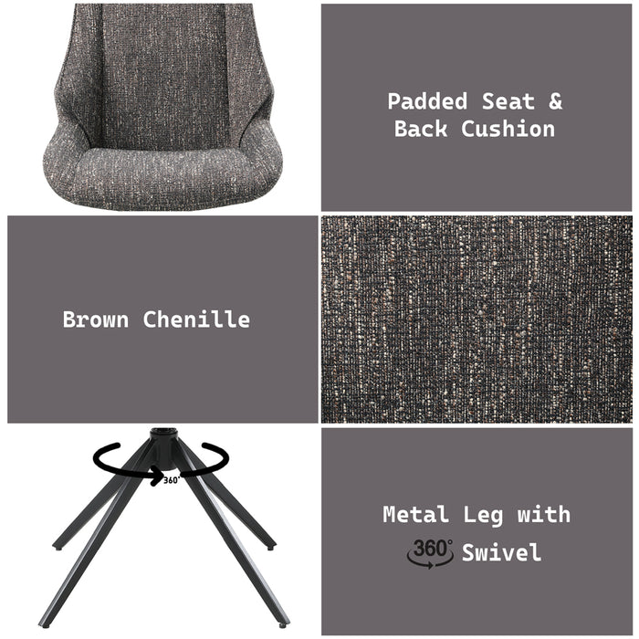Side Chair wSwivel (Set-2)