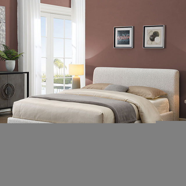 Vertham E.King, Full, & Queen Bed White & Black