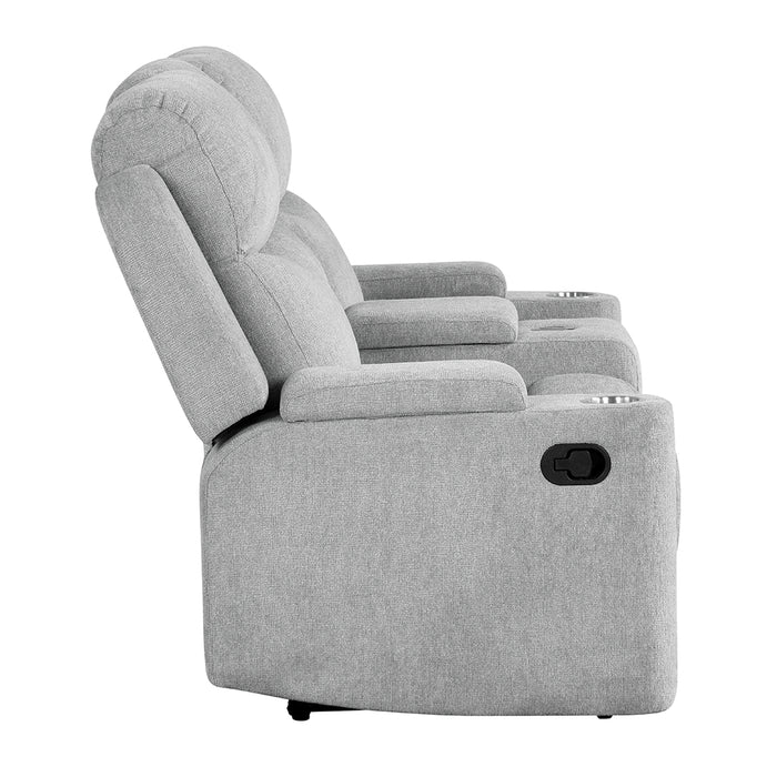 Motion Loveseat w/Console & Storage Arm